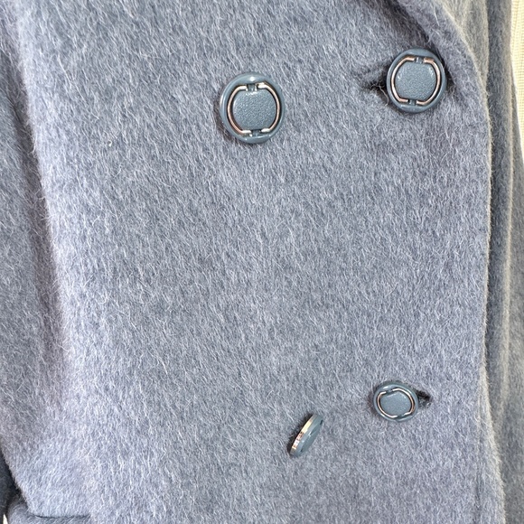 Vintage 80s coat, blueish lavender grey, Sears mohair, wool blend, 12/14 (L/XL) - Picture 9 of 15